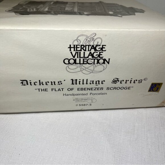 Dept56 Heritage Village Collection The Flat of Ebenezer Scrooge 1989 - Picture 2 of 9